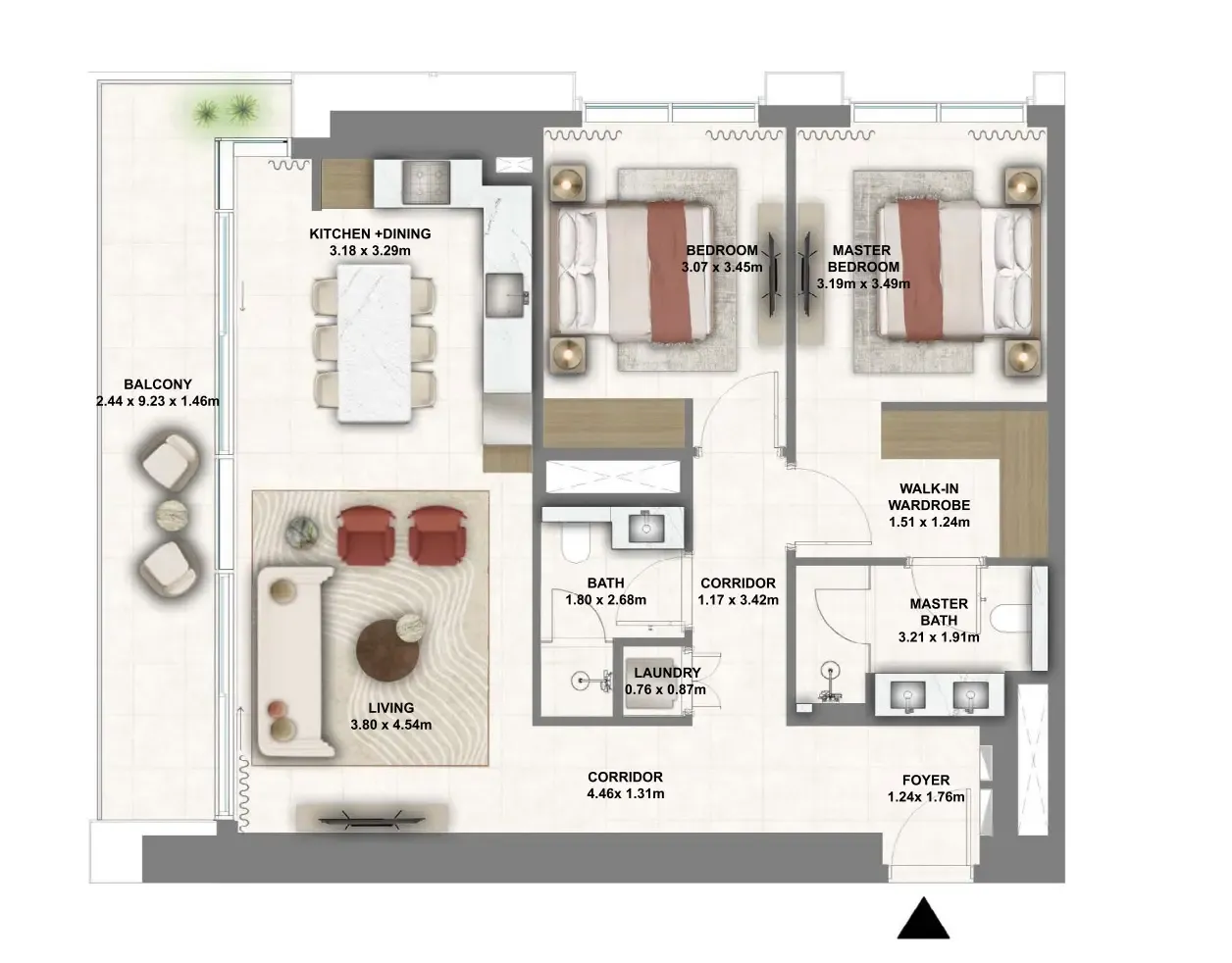 Apartments at Montiva by VIDA DCH Floor Plan