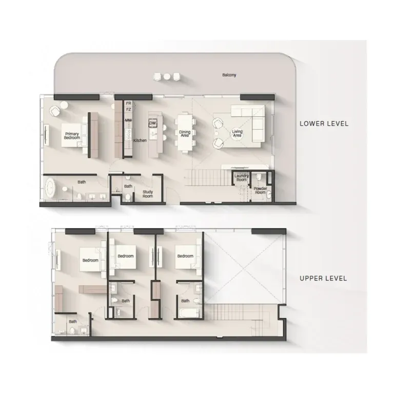 4br penthouse floorplan portside square