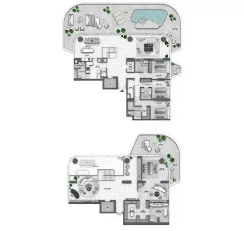 4 bedroom Apartment Floorplan