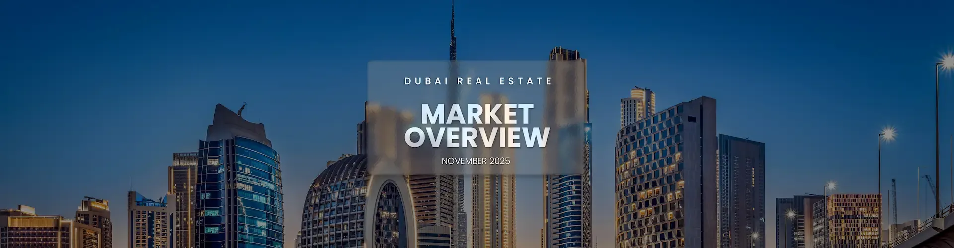 Dubai Real Estate Report | November 2025