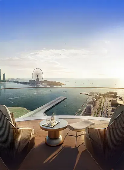 Luxury beachfront apartments at Emaar Beachfront Dubai with panoramic Arabian Gulf views