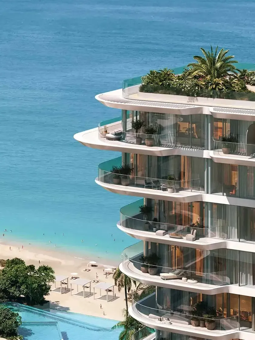 Luxury beachfront apartments Passo by Beyond with curved architecture and panoramic Gulf views