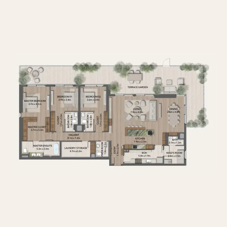 Maravelle Residences at Ghaf Woods Floor Plans