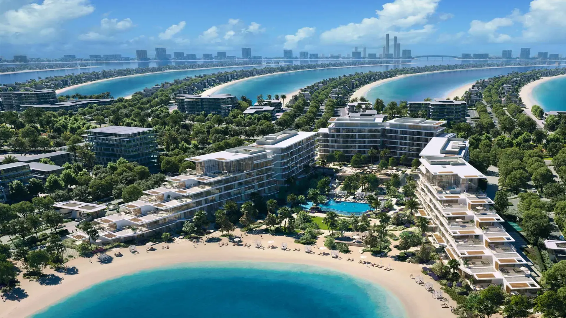 Nakheel Palm Jebel Ali development representing one of the Dubai Holding Real Estate projects qualifying for Emirates NBD integrated off-plan mortgage financing from the booking stage in 2026