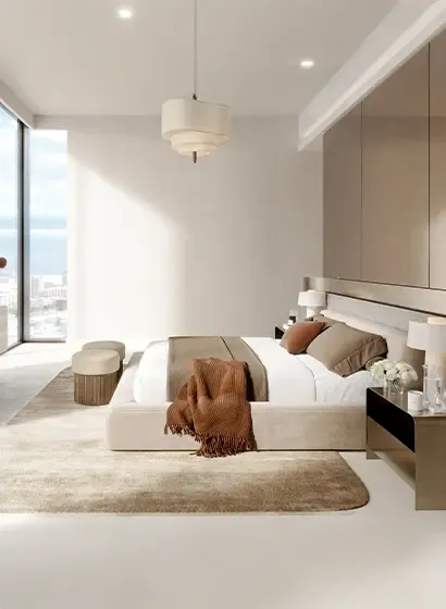 The exclusive residents' clubhouse and lounge area at Portside Square, Mina Rashid