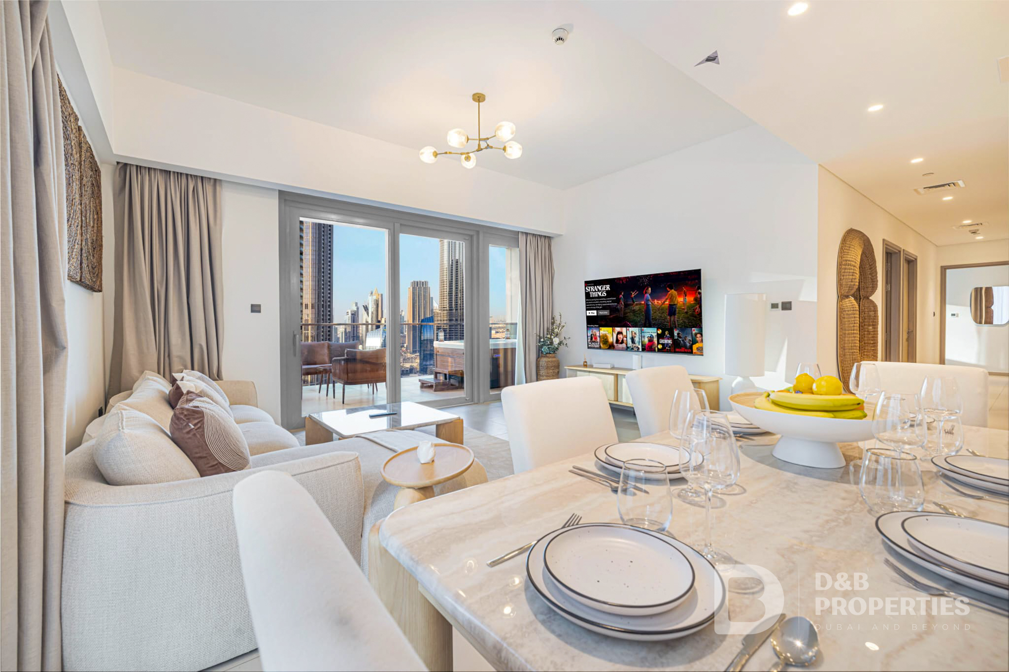Full Burj Khalifa Fountain | Furnished | Jaccuzi