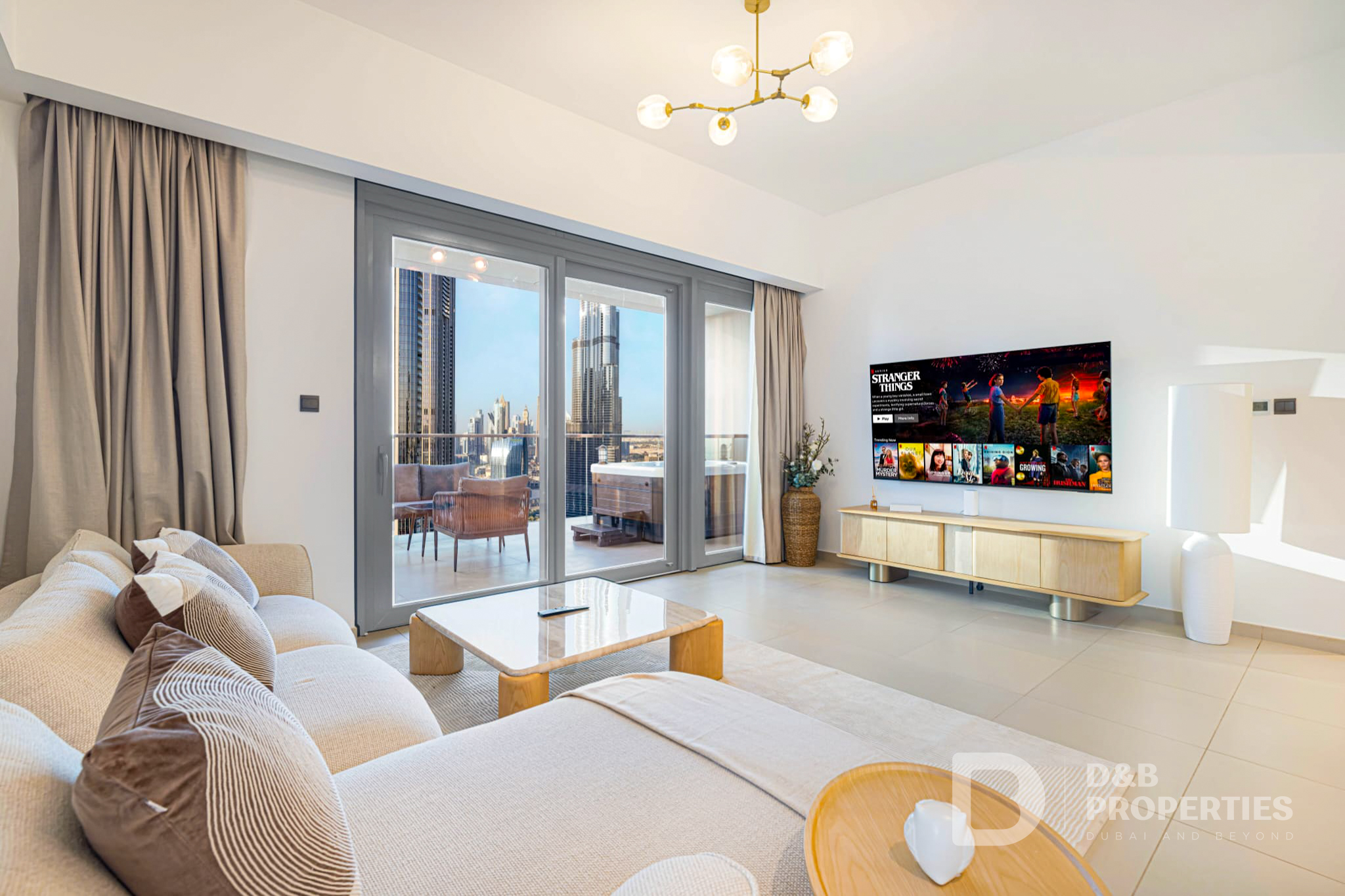 Full Burj Khalifa Fountain | Furnished | Jaccuzi