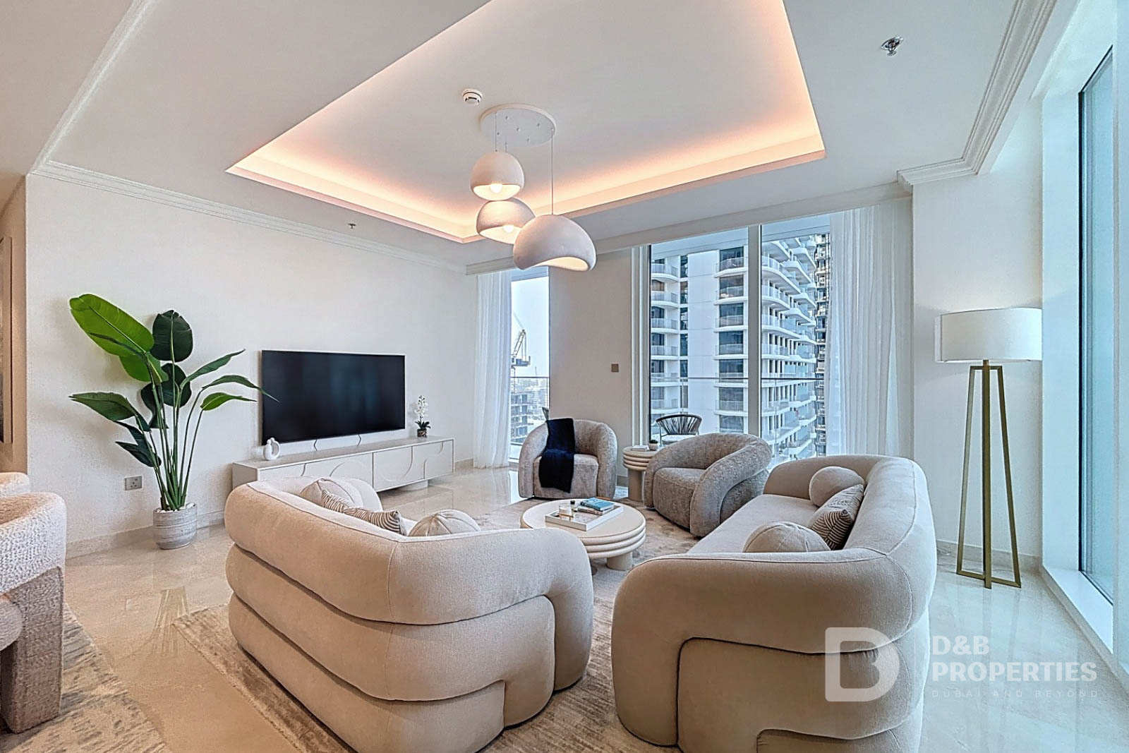 Sea and Marina Skyline View | High End Furnishings