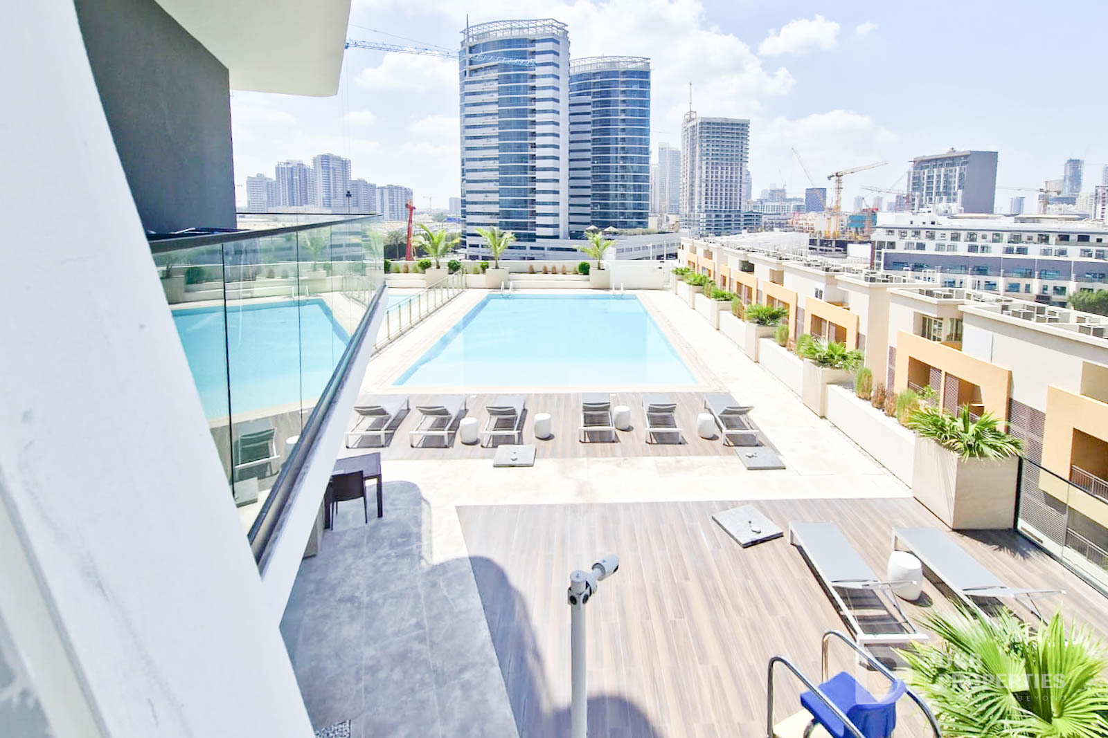 Vacant | L Shaped Balcony | Pool View
