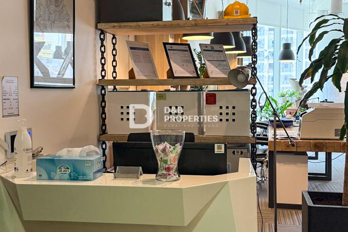 Fitted Office | Burj Khalifa View | Furnished