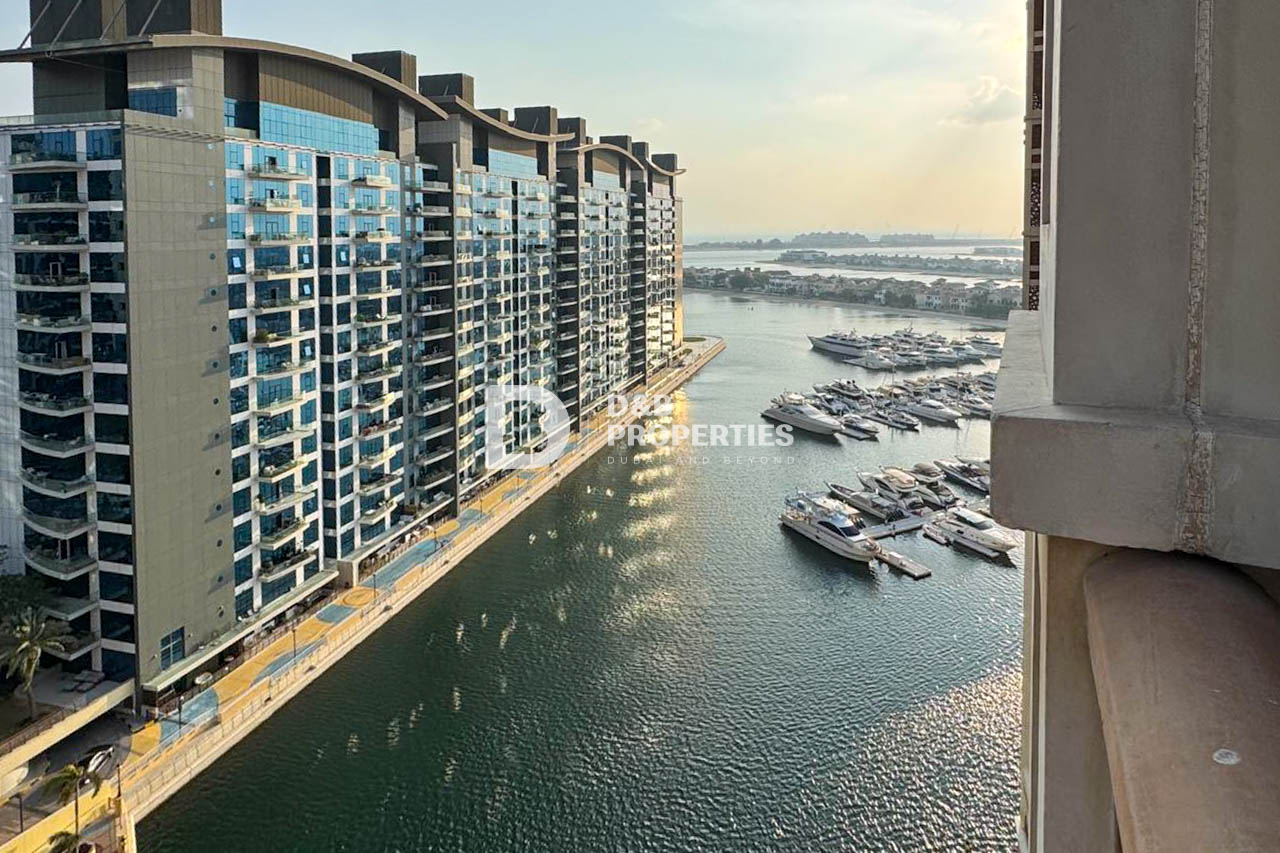 Vacant Now | Large 2BR + Maid | Sea & Marina View
