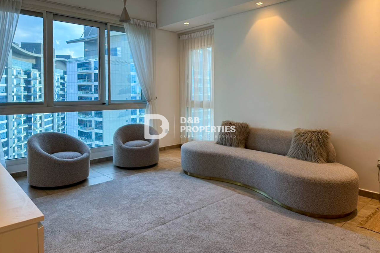Vacant Now | Large 2BR + Maid | Sea & Marina View